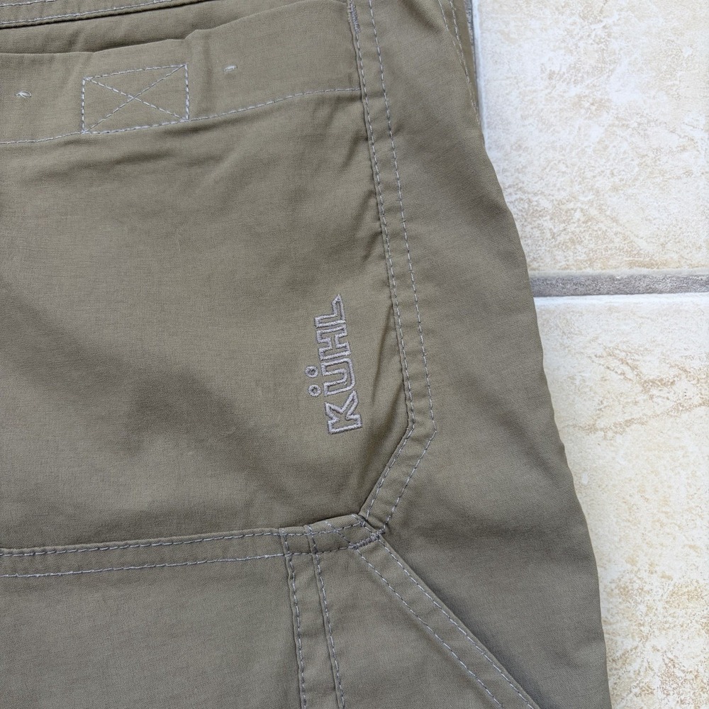 Kuhl Pants Mens 35x30 Tan Brown Renegade Quick Dry Zip Cargo Performance Chino - Picture 10 of 16